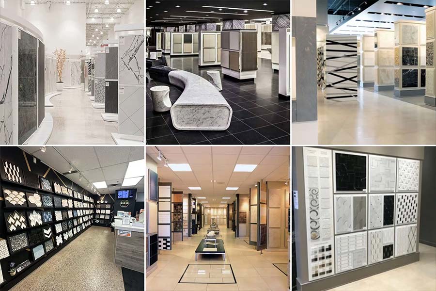 دکوراسیون داخلی فروشگاه کاشی و سرامیک