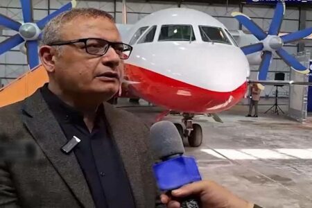 اولین هواپیمای تولید داخل پرواز کرد