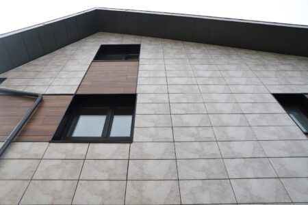 شاهکار پرسلان سرامیک مخصوص خطوط معماری نمای مدرن