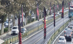 تهران برای ایام شهادت حضرت فاطمه سیاه پوش شد