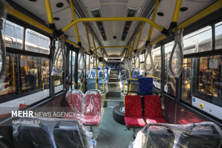 ورود ۳۵ اتوبوس دوکابین جدید به خطوط تندرو تهران