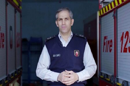 تصادف زنجیره‌ای ۱۶ خودرو در بزرگراه امام علی(ع) بر اثر نشت گازوئیل