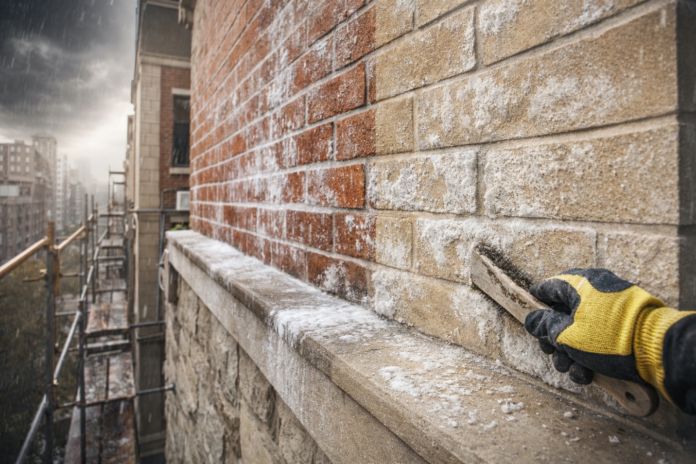 علت شوره زدن آجر و سنگ در نمای ساختمان چیست؟