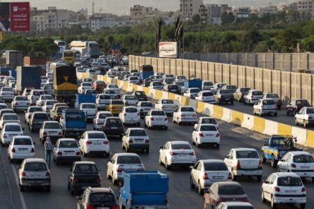 ترافیک سنگین در محور قزوین _ کرج