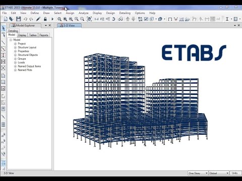 نمونه تعریف مقطع ستون بتنی در ETABS با ابعاد 40x40 سانتیمتر