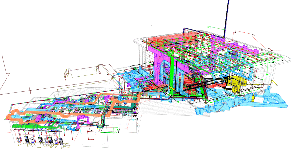 نمایش 3D مدل ساختمان با استفاده از BIM برای بهبود نظارت مهندسی