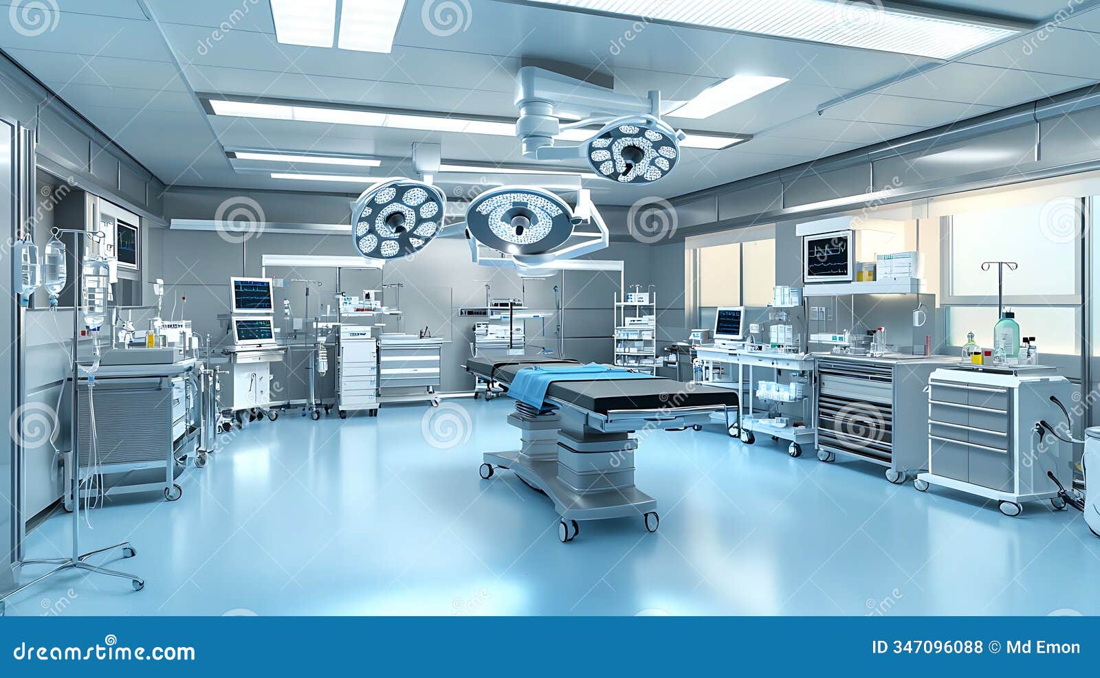 نمونه پیشرفته طراحی اتاق عمل با تجهیزات پزشکی نوین