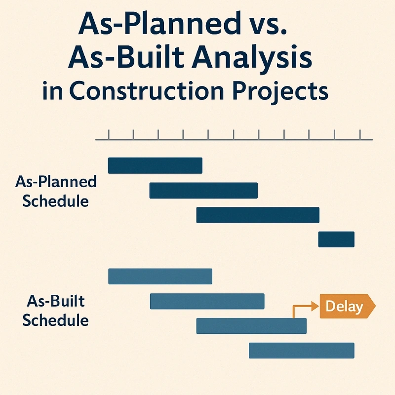 تحلیل تفاوت As Planned و As Built در پروژه‌های ساختمانی