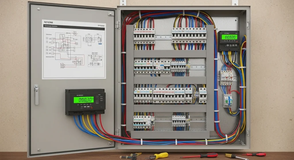 نقشه طراحی تابلو برق ساختمان با رعایت استانداردهای IEC و NFPA 70