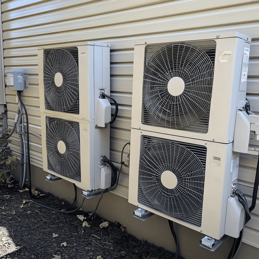 نقشه شبکه داکتهای سیستم HVAC با جزئیات مسیرهای هوایی در ساختمان