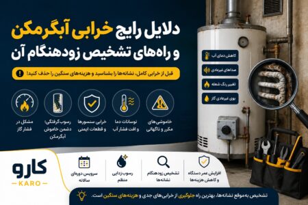 دلایل رایج خرابی آبگرمکن و راه‌های تشخیص زودهنگام آن